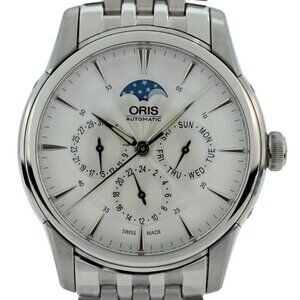 Oris 40mm Men's Artelier Triple Calendar Moonphase Automatic Watch